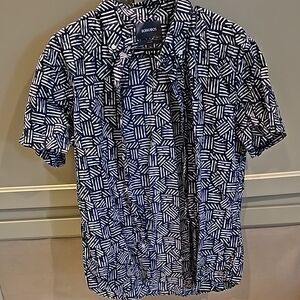 Men's short sleeve button up